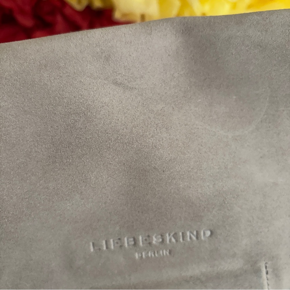 Liebeskind Suede Gray Elegant Crossbody Bag - Picture 9 of 10